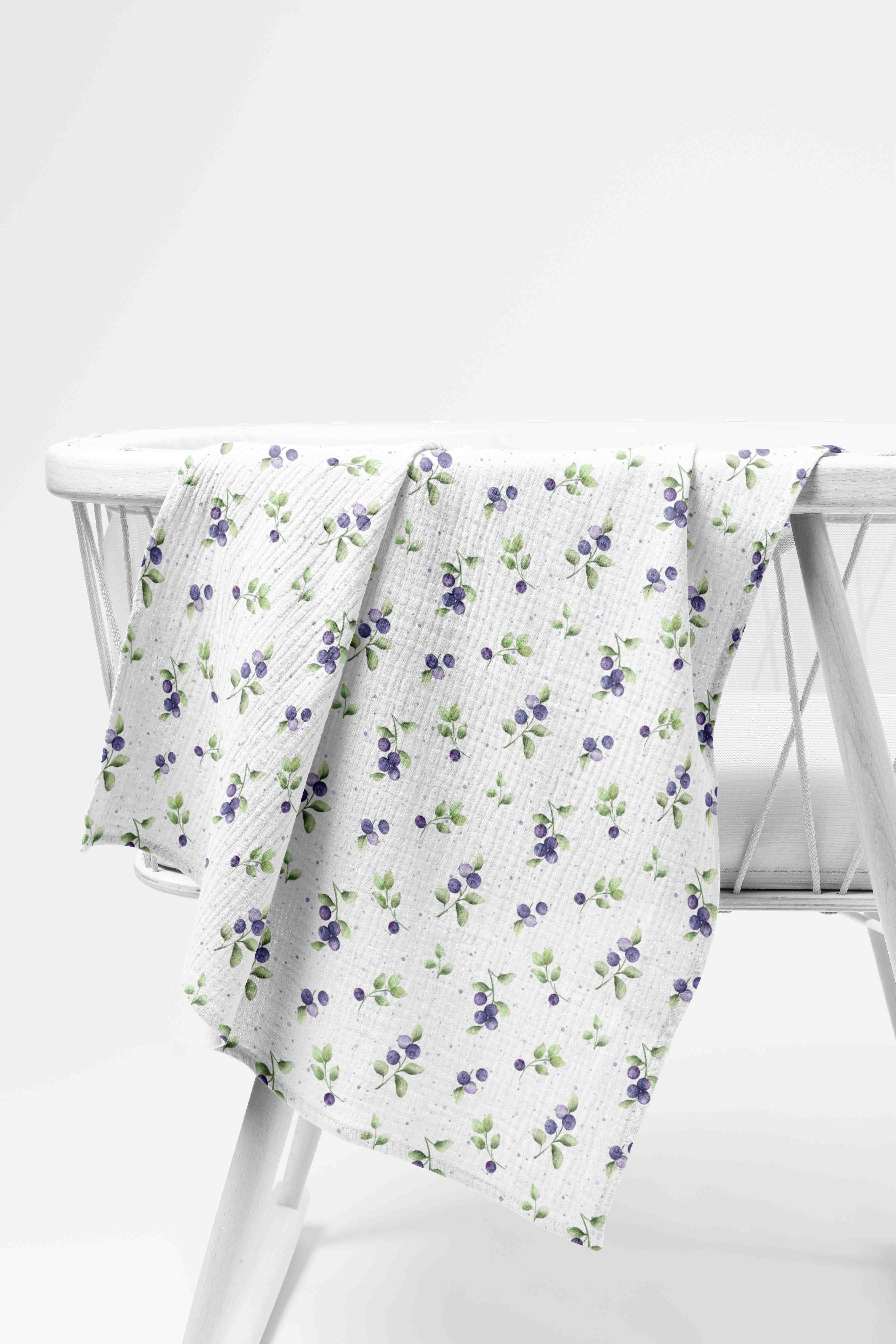 Mušelínová deka Černé tečky